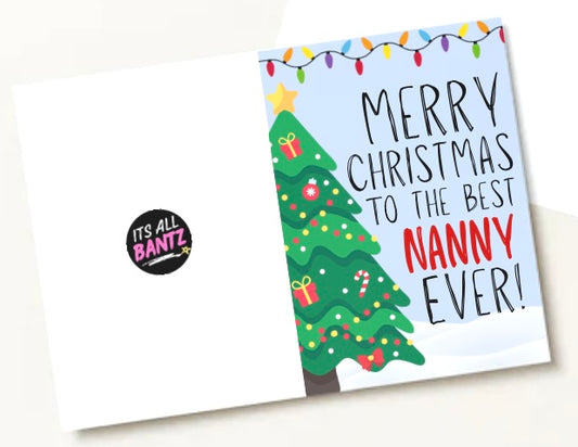 Merry Christmas Nanny - Greeting Card