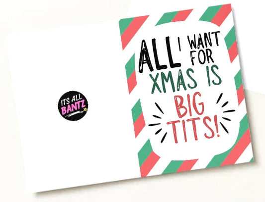 Big Tits Christmas - Greeting Card