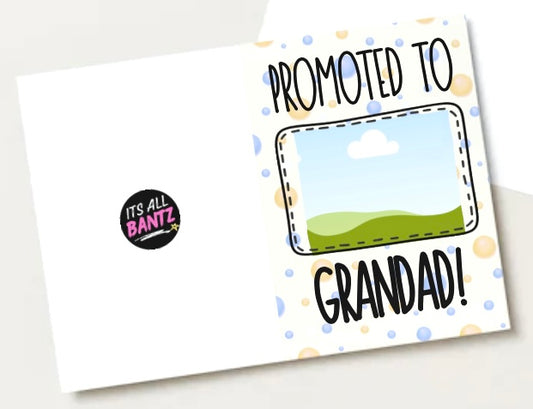 Promoted To Grandad - Greeting Card