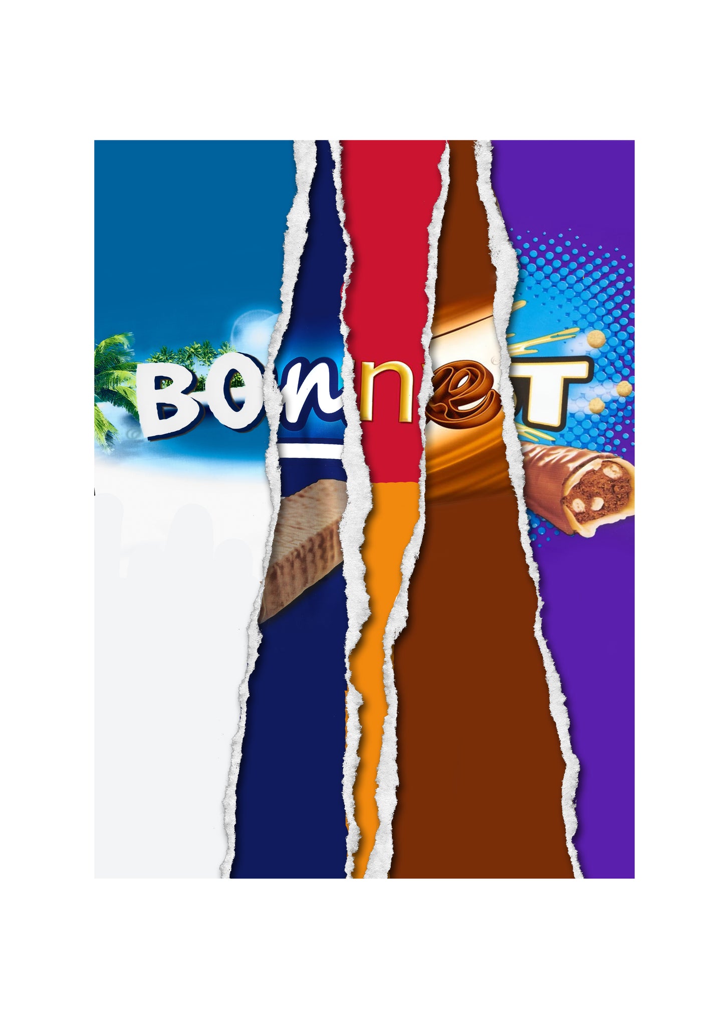 Bonnet - Easter Chocolate Bar Wrapper