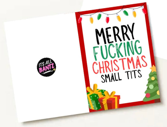 Christmas Small Tits - Greeting Card