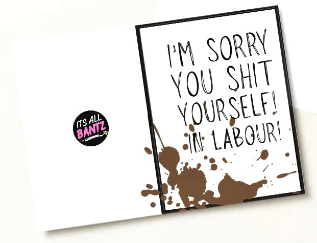 Shit In Labour - Greeting Card