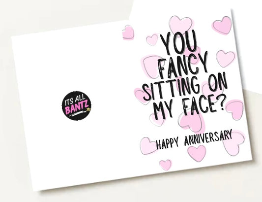 Fancy Sitting On My Face? - Greeting Card