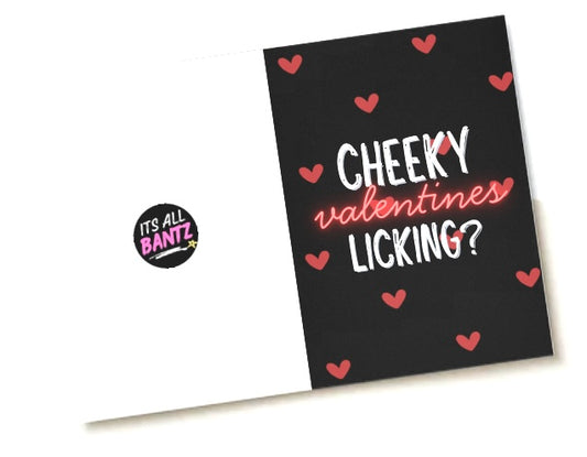 Cheeky Licking - Greeting Card
