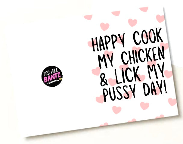 Lick My Pussy Day - Greeting Card
