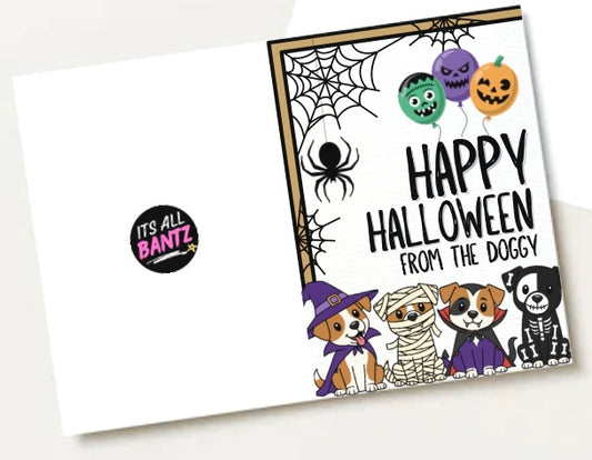 Happy Halloween From The Dog - Greeting Card