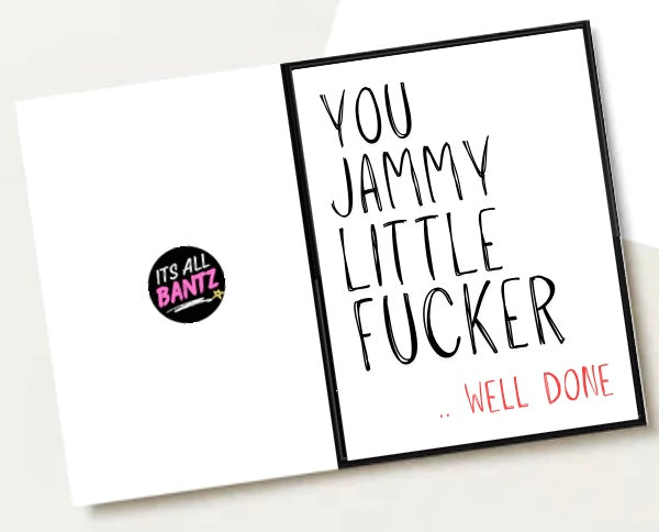 Jammy Fucker - Greeting Card
