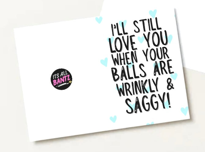 Balls Are Saggy - Greeting Card