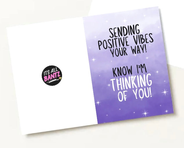 Positive Vibes - Greeting Card