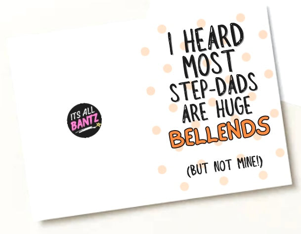 Step Dad Bellends - Greeting Card