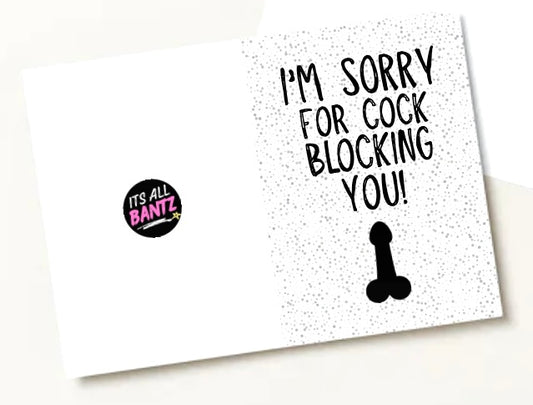 Cock Blocked - Greeting Card