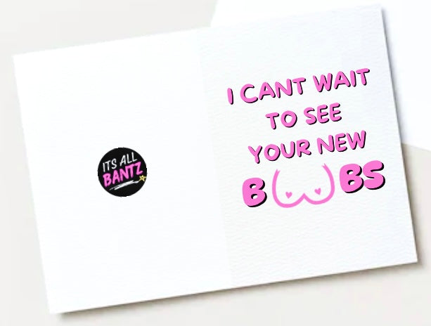 New Boobs - Card