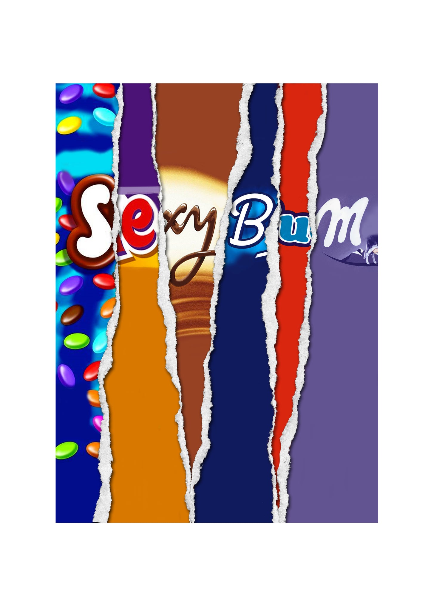 Sexy Bum - Chocolate Bar Wrapper