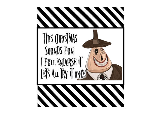 Nightmare Xmas- Chocolate Bar Wrapper