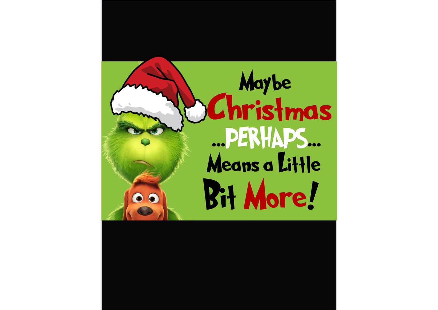 Grinchy Xmas - Chocolate Bar Wrapper