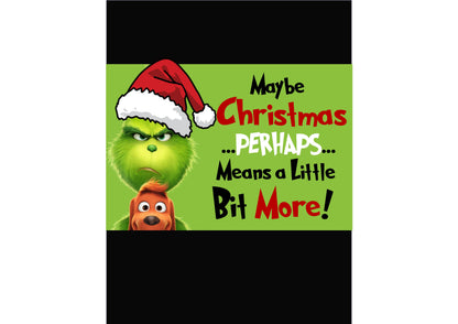 Grinchy Xmas - Chocolate Bar Wrapper