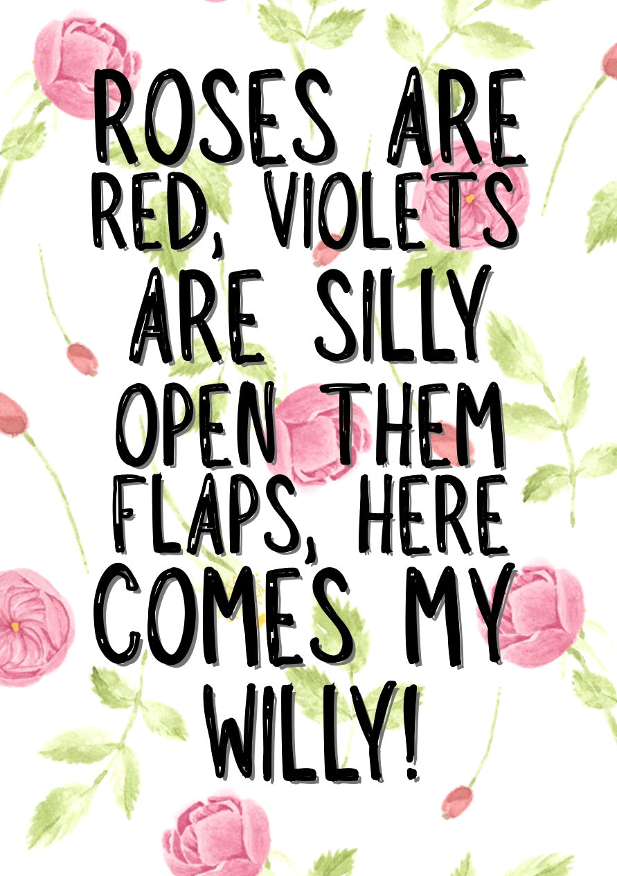 Here Comes My Willy - Greeting Card