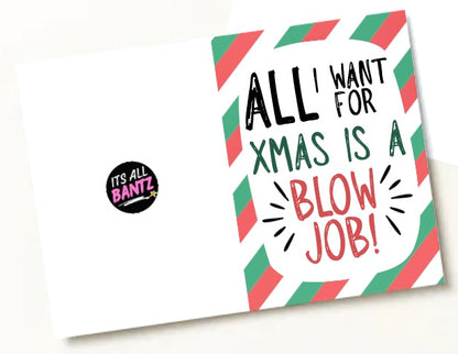 Blowjob Christmas -  Greeting Card