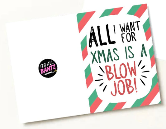 Blowjob Christmas -  Greeting Card