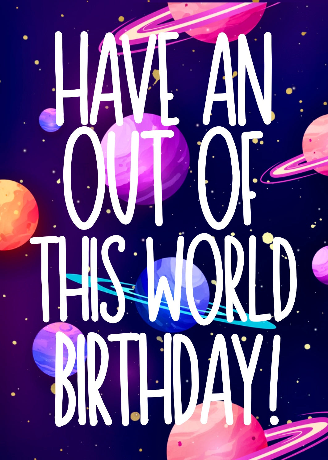Birthday Space -  Birthday Card