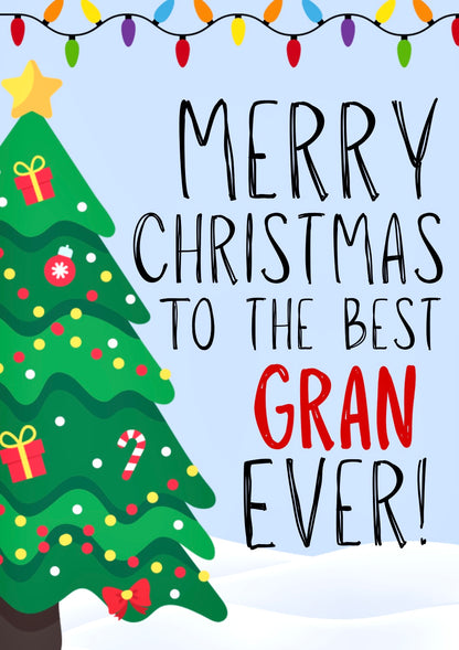 Merry Christmas Gran -  Greeting Card