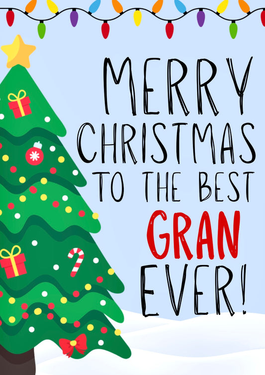 Merry Christmas Gran -  Greeting Card