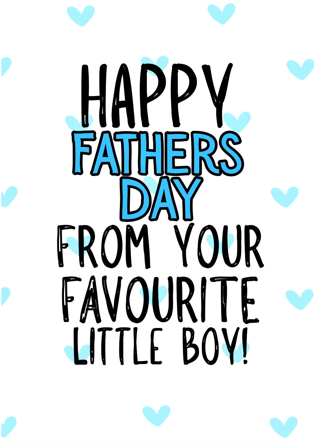 Favourite Little Boy - Greeting Card