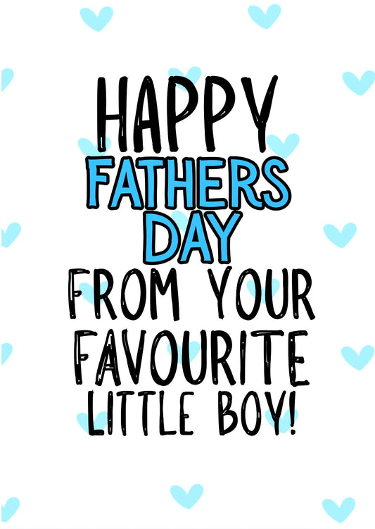 Favourite Little Boy - Greeting Card