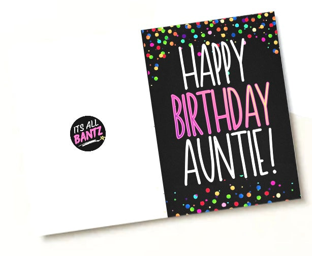 Birthday Auntie -  Birthday Card