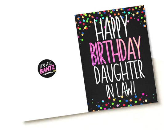 Birthday Daughter In Law -  Birthday Card
