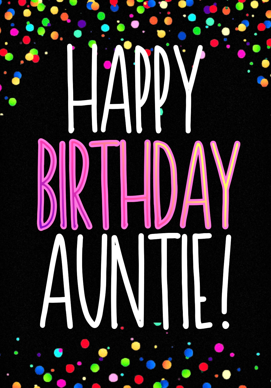 Birthday Auntie -  Birthday Card