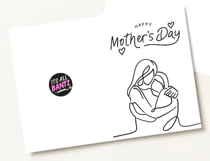 Mothers Day Silhouette - Greeting Card