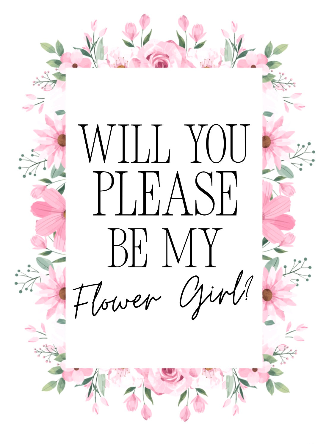 Be My Flower Girl? -  Greeting Card