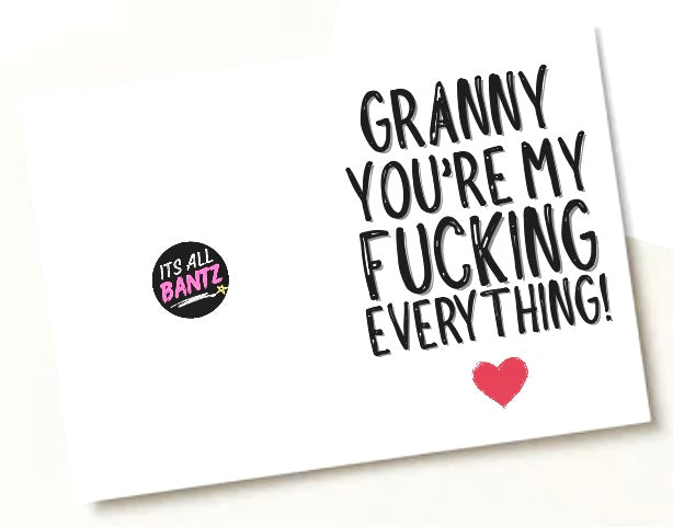 Granny My Everything - Greeting Card