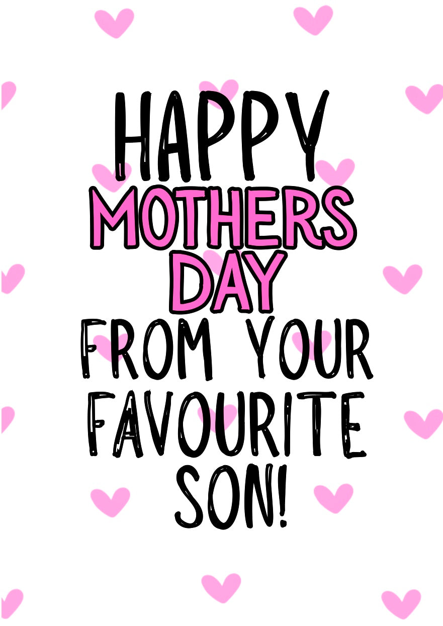 Favourite Son - Greeting Card