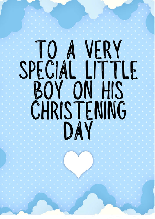 A Special Little Boy -  Greeting Card