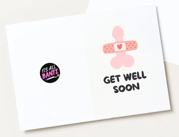 Get Well Soon Penis - Card