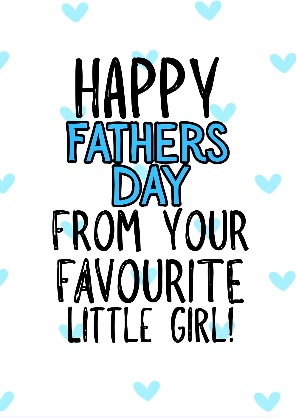 Favourite Little Girl - Greeting Card