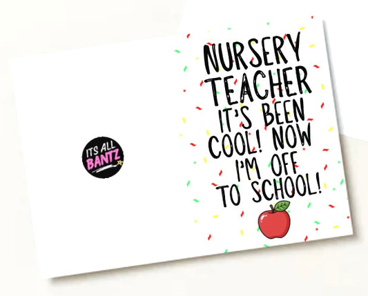 Cool, Off To School -  Greeting Card