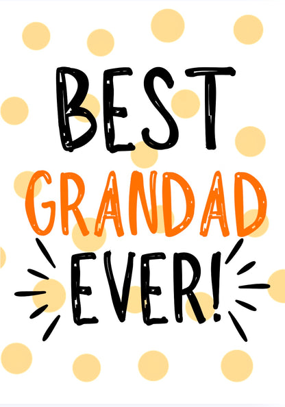 Best Grandad Ever -  Greeting Card