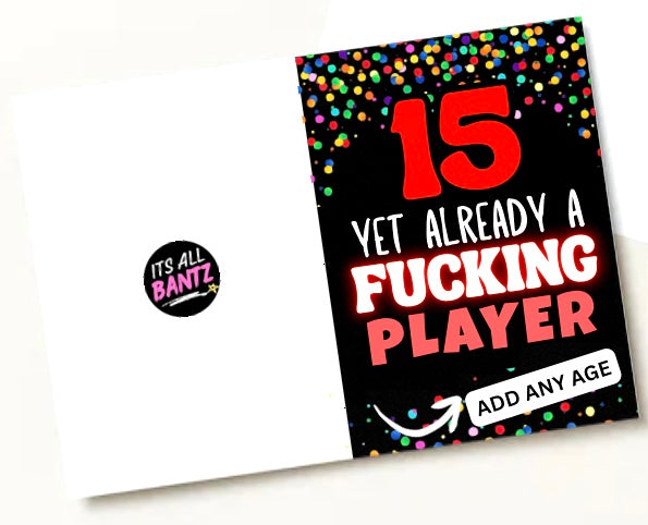 Already A Player - Birthday Card