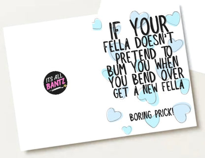 Bending Over - Greeting Card