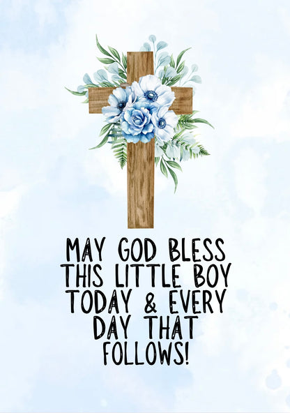 May God Bless This Little Boy -  Greeting Card