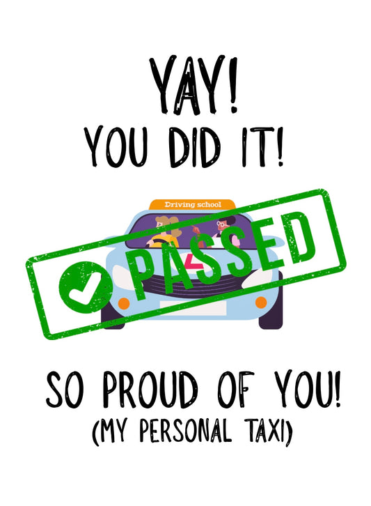 My Personal Taxi - Greeting Card