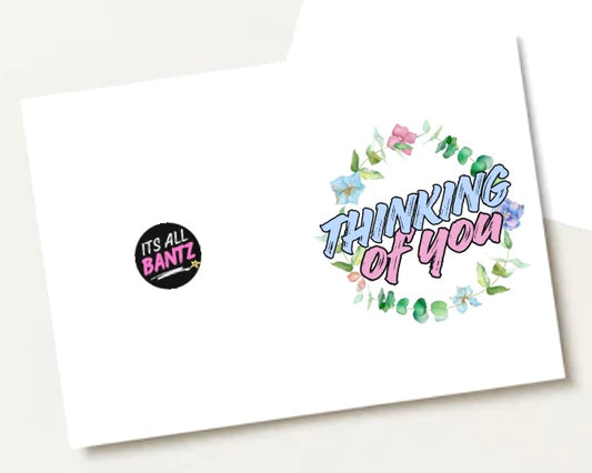Thinking Of You Flowers - Greeting Card