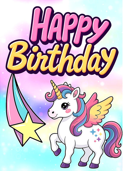 Birthday Unicorn -  Birthday Card