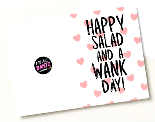 Salad and a Wank -  Greeting Card
