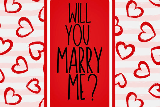 Will You Marry Me? - Wine Bottle Label