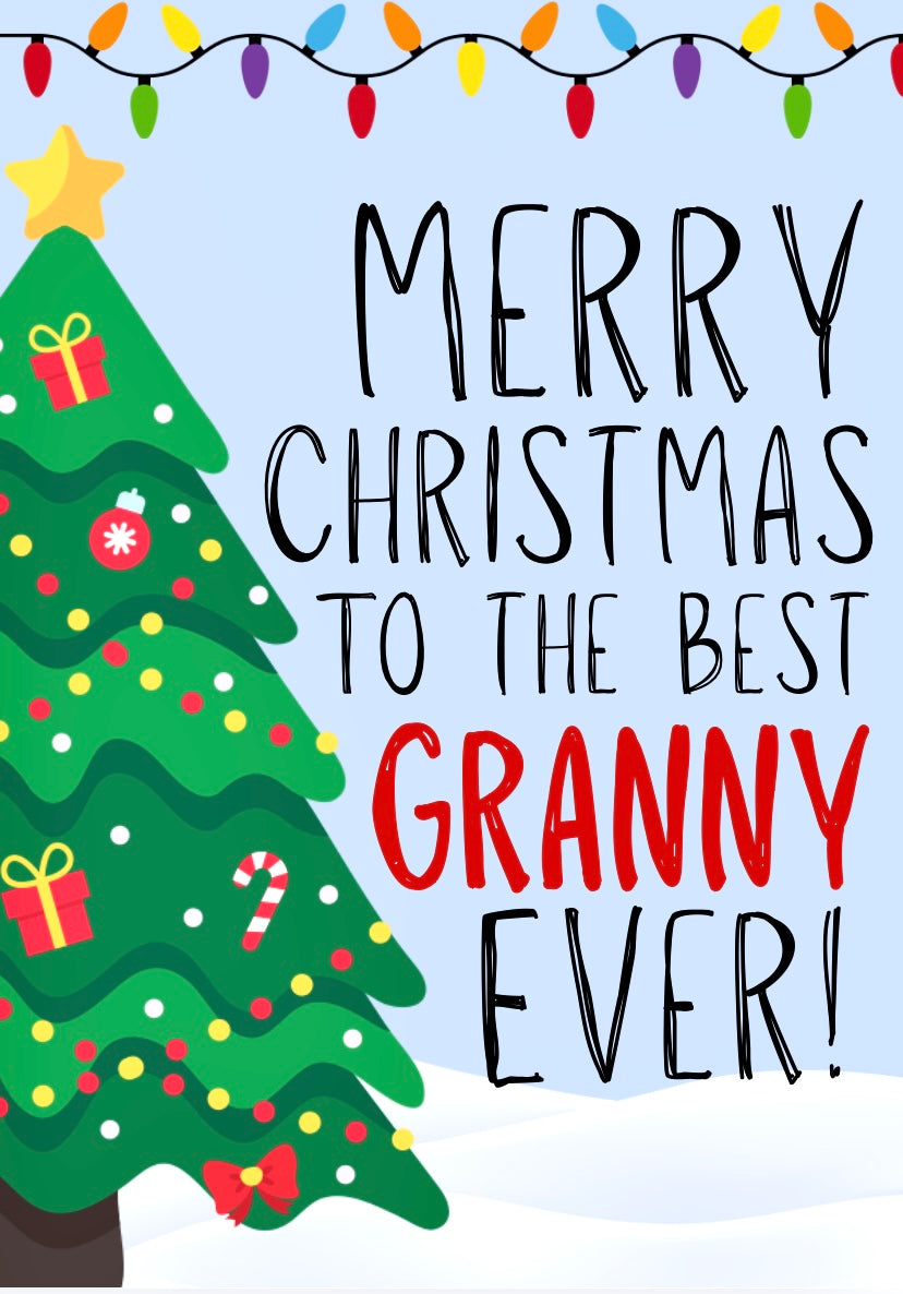 Merry Christmas Granny -  Greeting Card