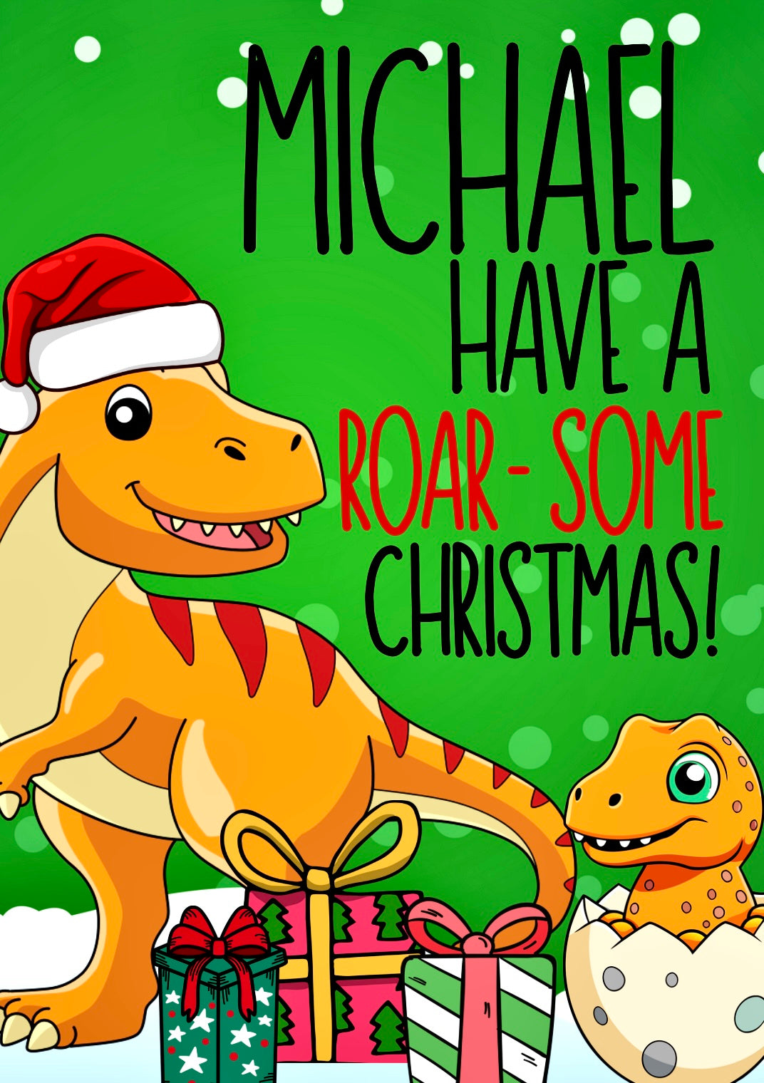 Roar-Some Christmas -  Greeting Card